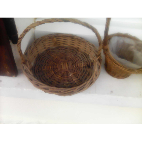 lot petites vanneries Paniers osier Corb