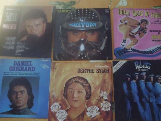 Lot de 6 disques vinyles 33 tours