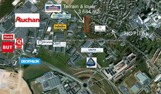 Annonce occasion, vente ou achat 'Terrain constructible 3 684 m2  louer'
