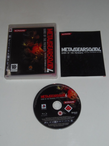 Annonce occasion, vente ou achat 'Jeu PS3 Metal Gear Solid 4 (18+)'
