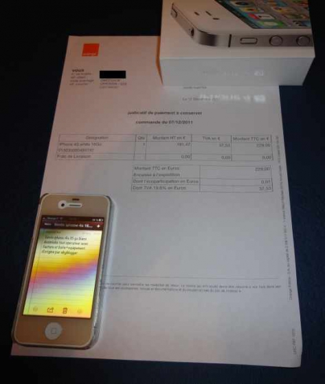 Annonce occasion, vente ou achat 'Iphone 4s blanc 16go'