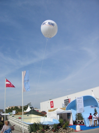 Ballon 2 metres de diametre helium air