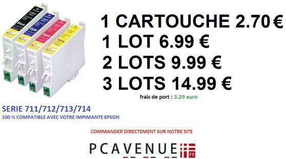 Annonce occasion, vente ou achat '4 Cartouches encres compatibles Epson pa'