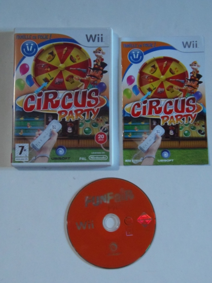 Annonce occasion, vente ou achat 'Jeu WII Circus Party (7+)'