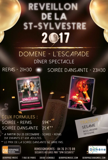 Réveillon du nouvel an 2017 - Grenoble
