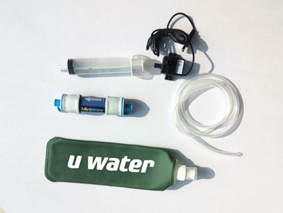 Water purifier for camping trips