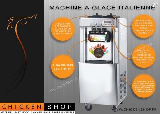 Annonce occasion, vente ou achat 'Machine a glaces Italienne 3 parfums'