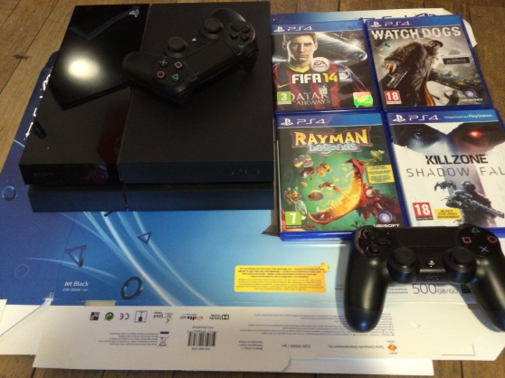 Console playstation 4 500go + jeux ps4