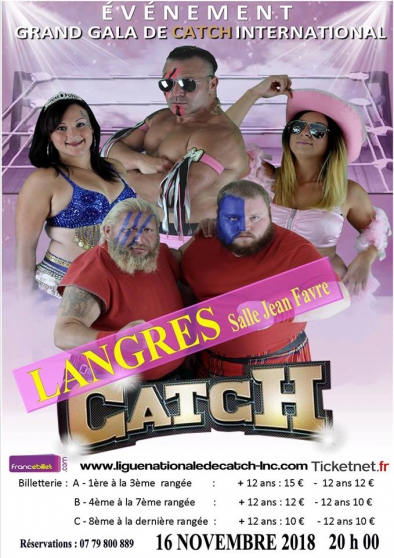 Annonce occasion, vente ou achat 'Gala de Catch International Langres'