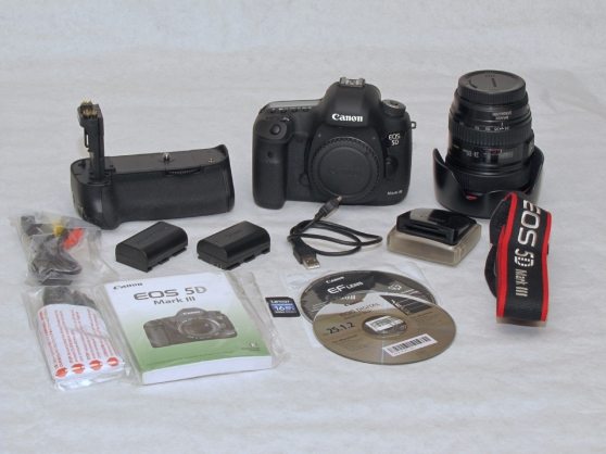 Annonce occasion, vente ou achat 'Canon 5D mark III + 24-105 + accessoires'