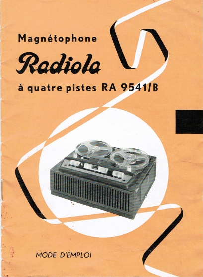 Annonce occasion, vente ou achat 'Magntophone audio  bande Radiola RA-95'