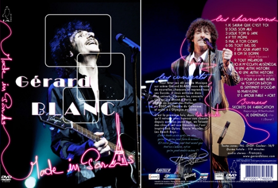Annonce occasion, vente ou achat 'DVD concert de Gerard Blanc'