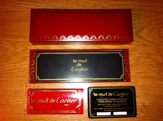 Annonce occasion, vente ou achat 'Sylo Must de Cartier Ref Vendome'