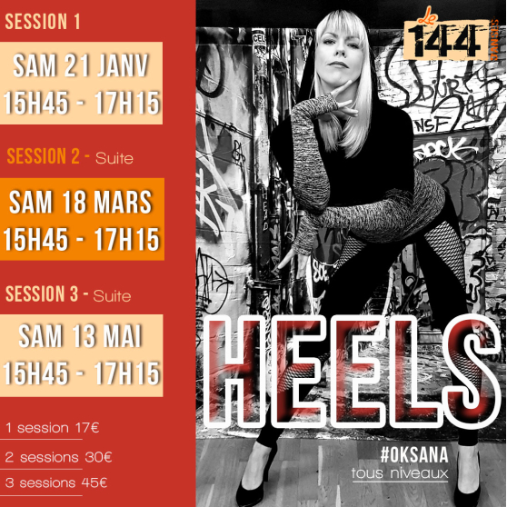 Annonce occasion, vente ou achat 'Stage de Heels sur trois sessions'