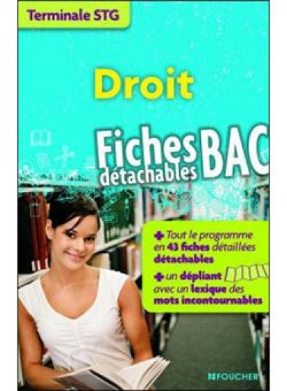 Annonce occasion, vente ou achat 'Fiches rvision BAC STG'