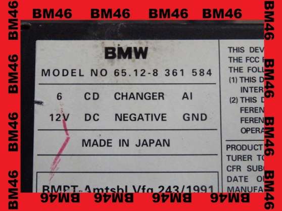 Annonce occasion, vente ou achat 'Chargeur CD  autres pices - BM46'