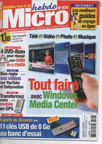 Annonce occasion, vente ou achat 'MICR0 - HEBDO (magazines)'