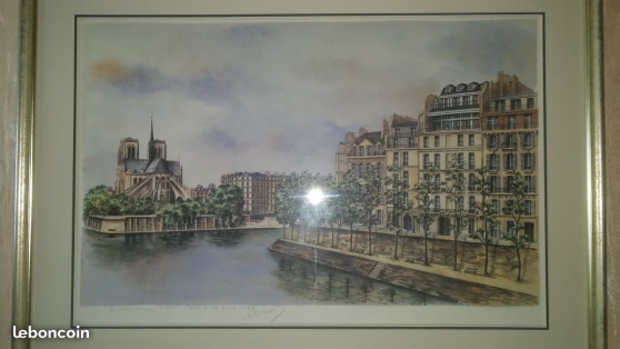 Annonce occasion, vente ou achat 'Aquarelle Paris le st Louis Notre Dame'