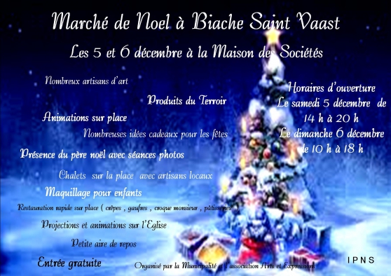 Marché de Noel à Biache Saint Vaast
