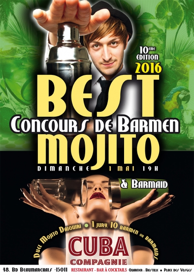 Annonce occasion, vente ou achat 'Concours de barmen Best Mojito Paris 11'
