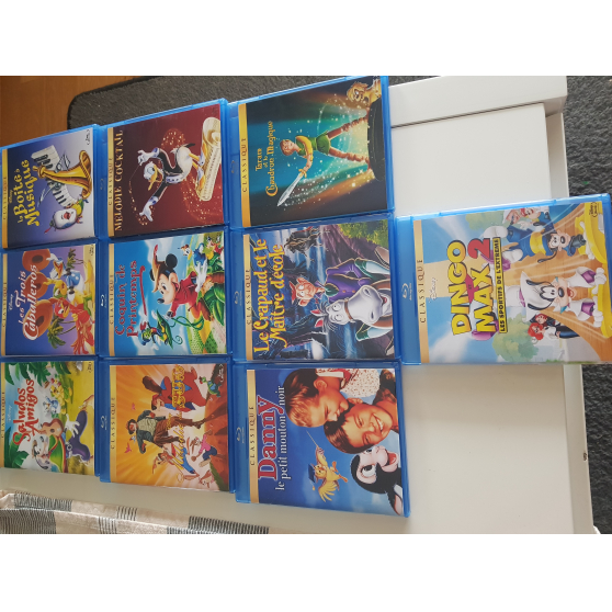 Annonce occasion, vente ou achat 'Lot 10 Blu Ray Disney Introuvables'