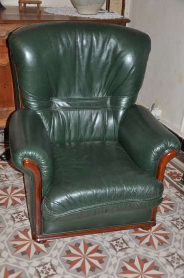 Annonce occasion, vente ou achat 'fauteuil en cuir vert'