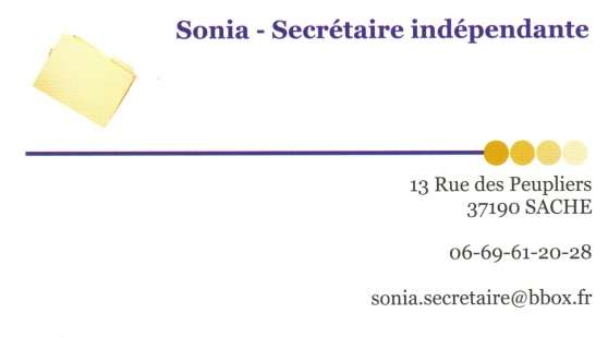 Annonce occasion, vente ou achat 'Sonia - Secrtaire indpendante'