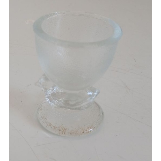 Coquetier verre moulé