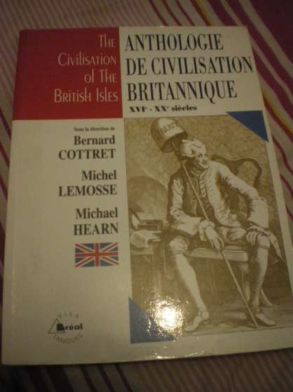Annonce occasion, vente ou achat 'Anthologie de civilisation britannique'