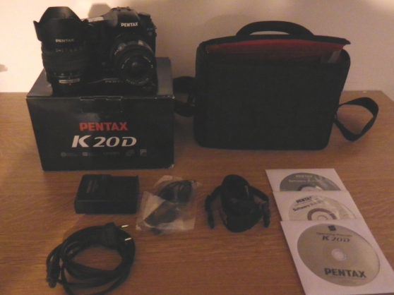 Annonce occasion, vente ou achat 'appareil photo pentax k20D + 2 objectif'