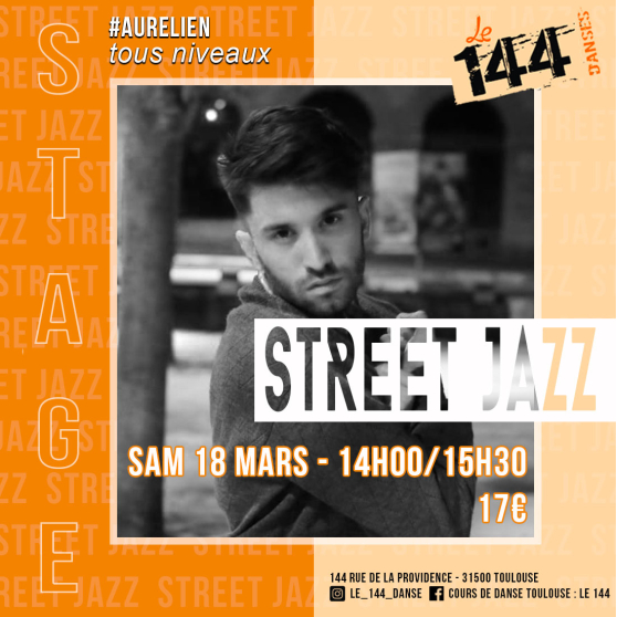 Annonce occasion, vente ou achat 'Stage de Street jazz'