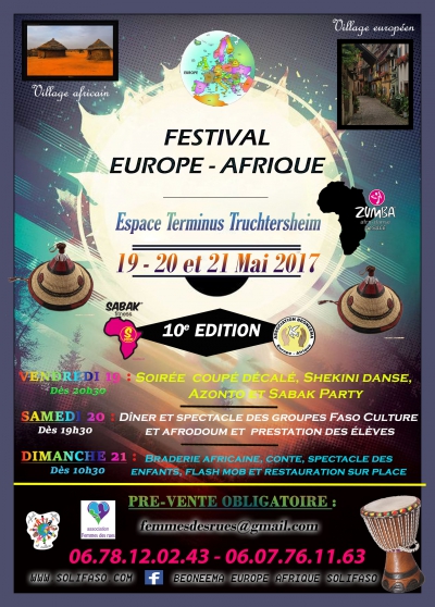Annonce occasion, vente ou achat 'Festival Europe-Afrique 10me dition'