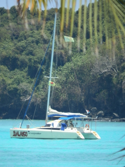 Joli catamaran Fountaine Pajot à Nosy Be