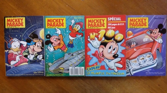 Annonce occasion, vente ou achat 'BD Mickey parade N 98 99 100 101 1988'
