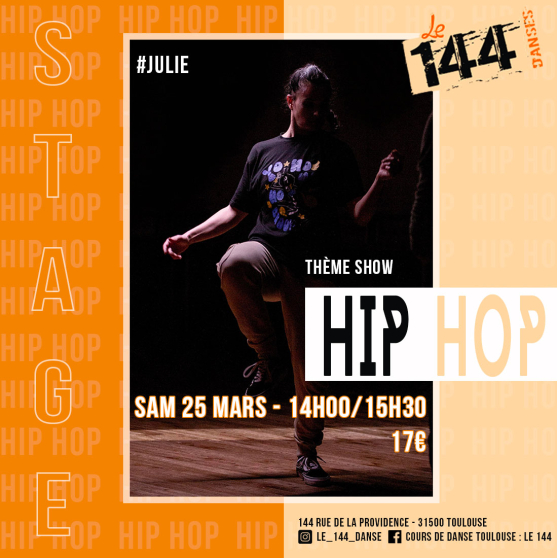 Annonce occasion, vente ou achat 'Stage de Hip Hop (Show Chorgraphique)'