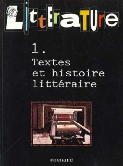 Annonce occasion, vente ou achat 'Littrature Textes & histoire littraire'