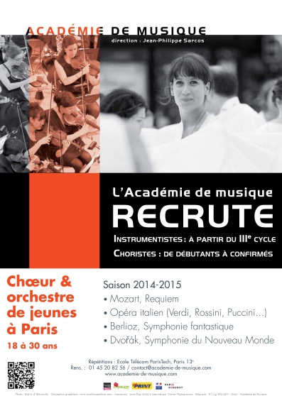 L\'Académie de musique recrute