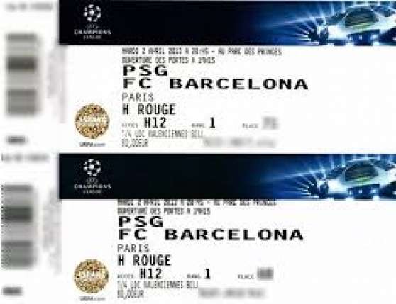 Annonce occasion, vente ou achat 'Offre de billet du match PSG vs BARCA'
