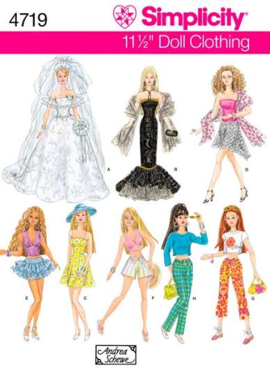 Patrons de couture pour Barbie