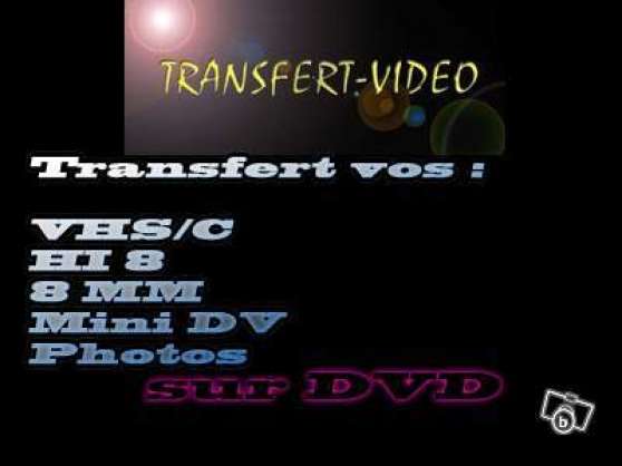 Annonce occasion, vente ou achat 'Transfert vos vhs/c, hi8 ,minidv,photos'