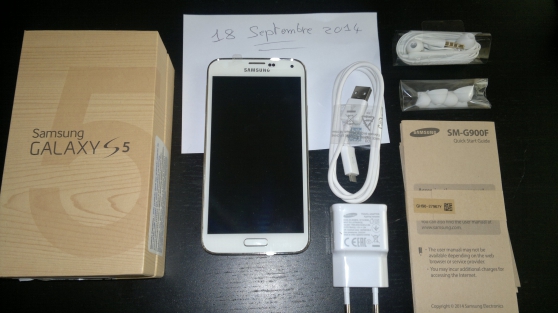 Annonce occasion, vente ou achat 'samsung galaxy s5 blanc comme neuf'