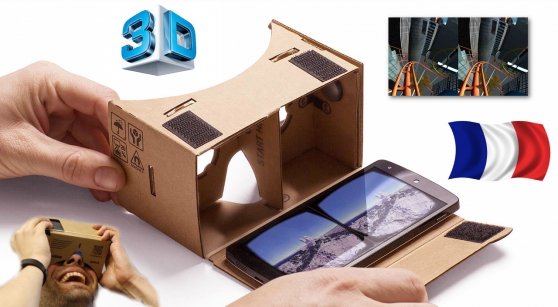 Google Cardboard casq. réalité virtuelle