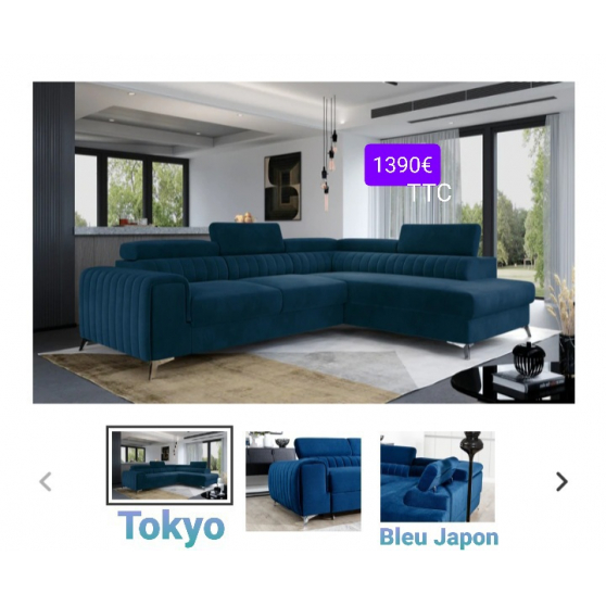 Canapé d'angle TOKYO