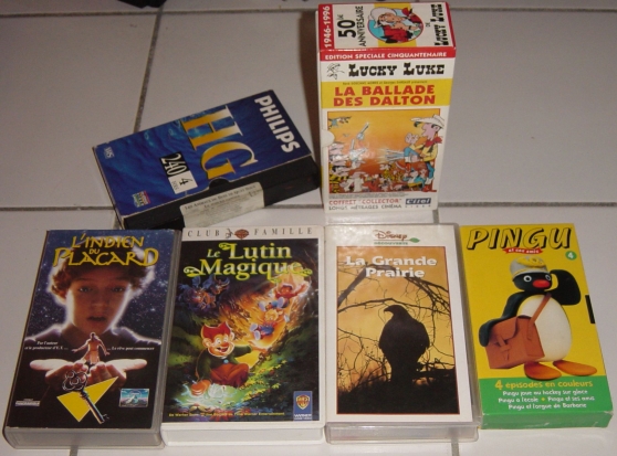 Annonce occasion, vente ou achat 'Pack 5 cassettes video VHS originales po'