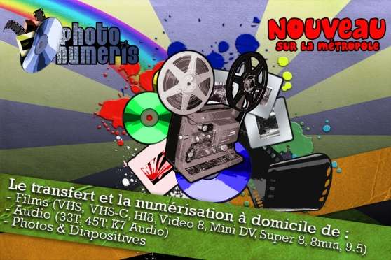 Annonce occasion, vente ou achat 'Numrisation Diapos Photos VHS Lille'
