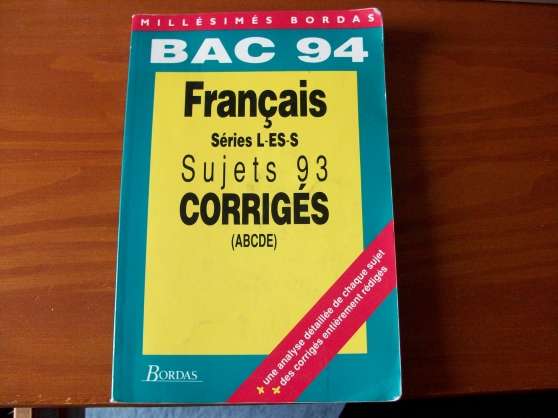 Millésimés Bordas Bac français 94