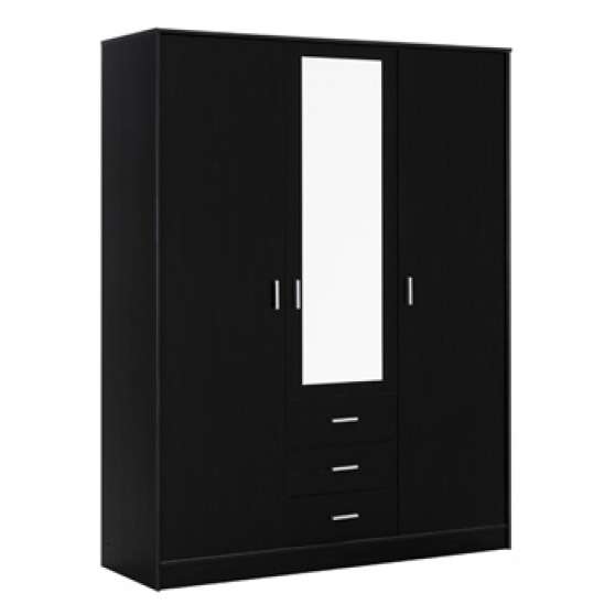 Armoire 6 Portes 4 Tiroirs Fly Chene Lave
