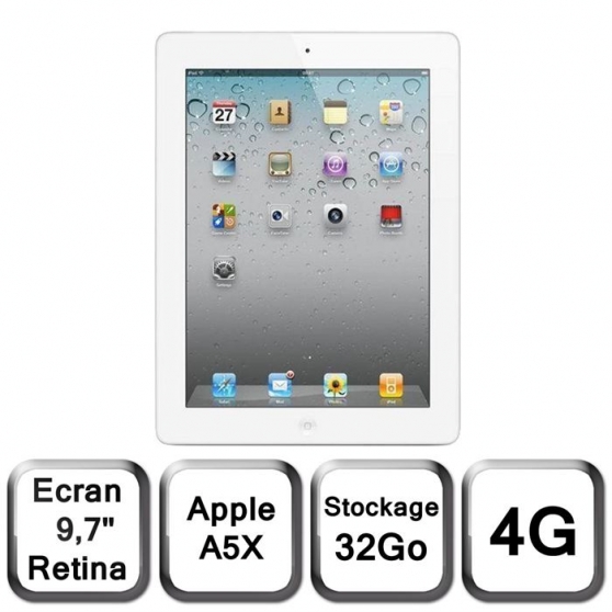 Vends iPad rétina blanc 32 Go Wifi + 3G