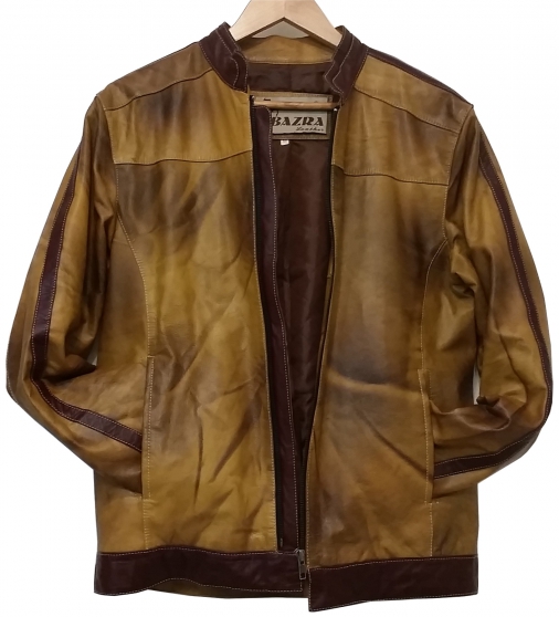 Annonce occasion, vente ou achat 'Veste cuir fauve homme Bazra Leather S/M'