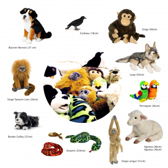 Vends Peluches animaux divers